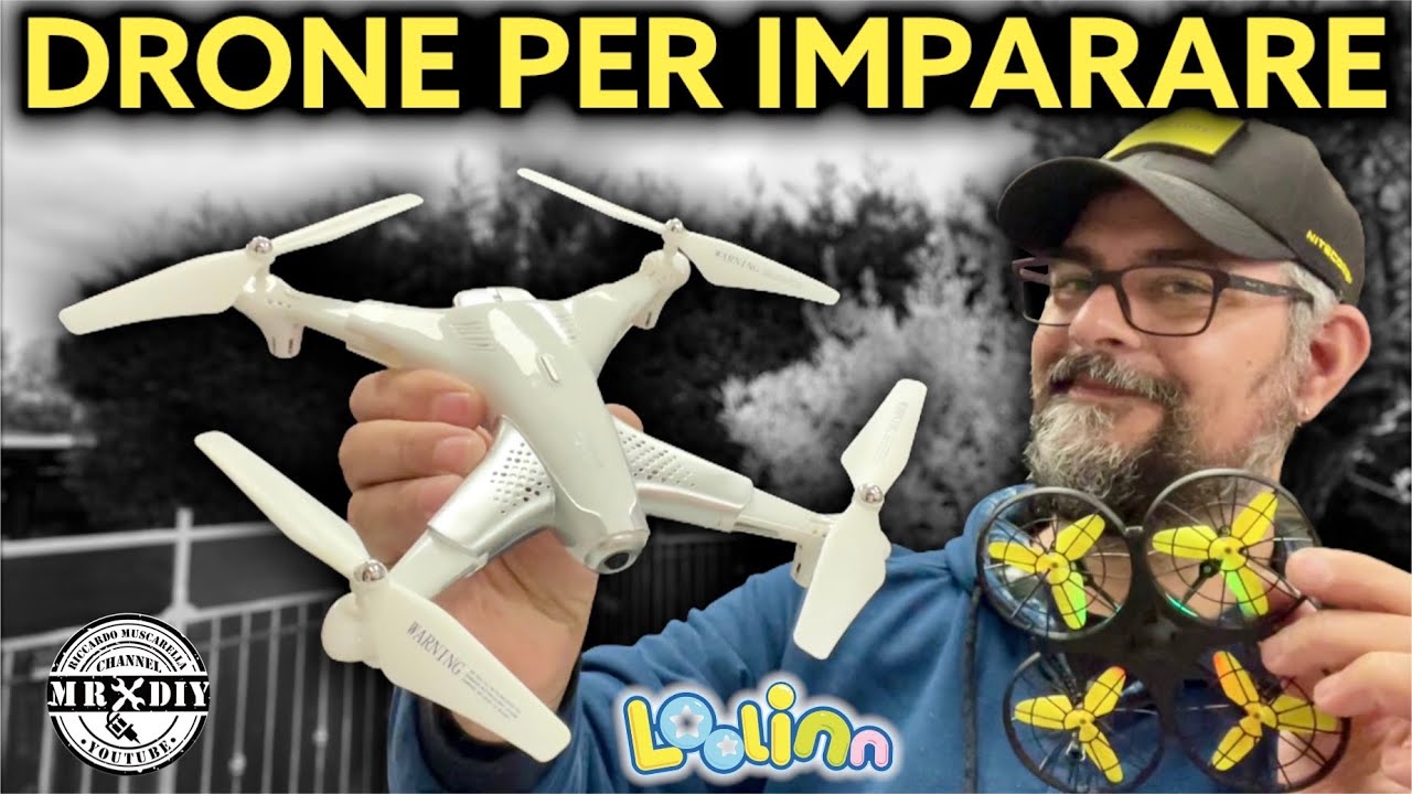Imparare a pilotare un drone facilmente col drone economico loolinn Z3, X27 e U61. Guidare un drone