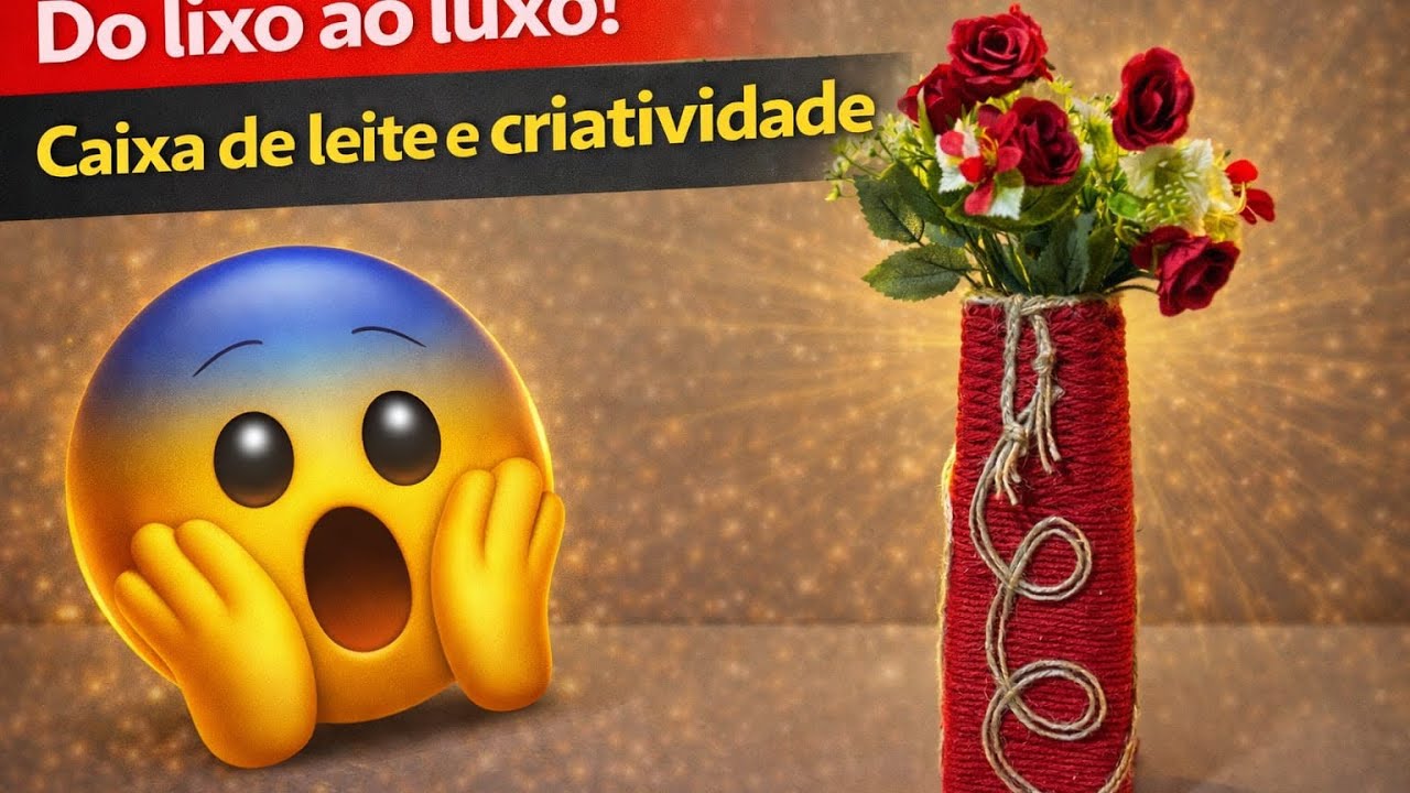 De caixa de leite a peça criativa em minutos 