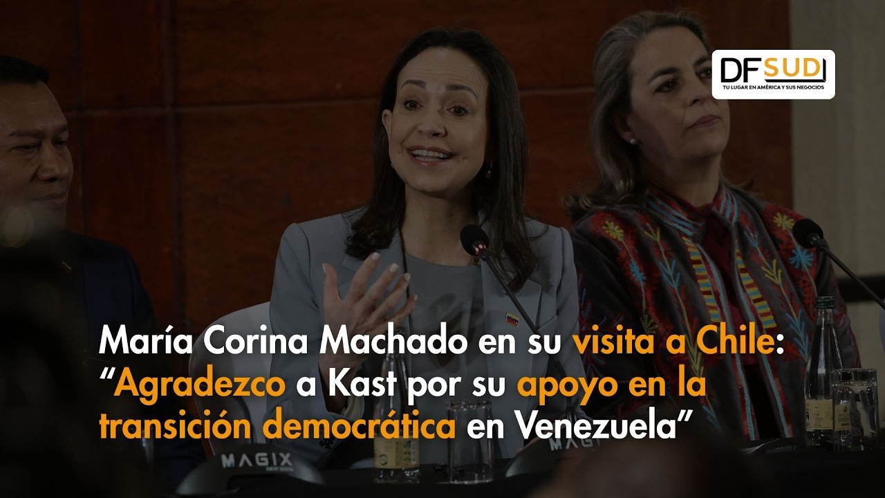 Ahora en DFSUD | María Corina Machado en su visita a Chile