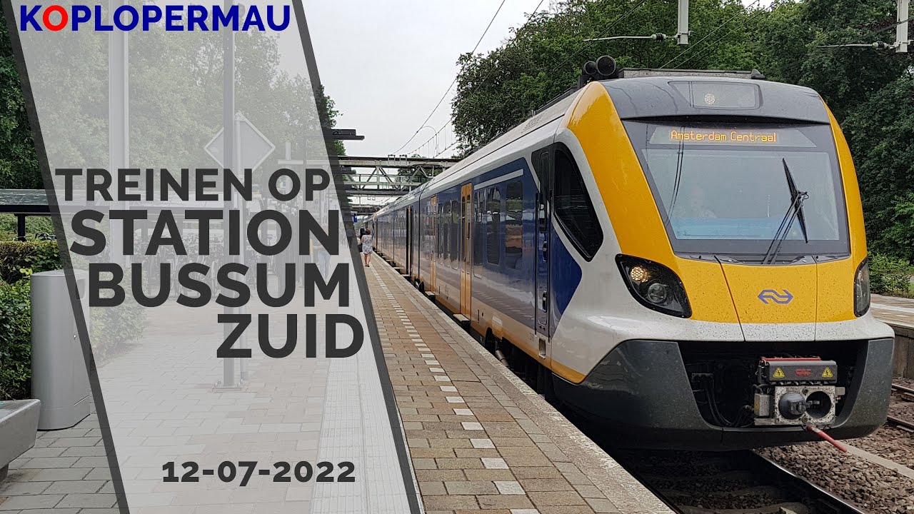 Wat rijdt hier veel SNG! - Treinen op station Bussum Zuid - 12 juli 2022