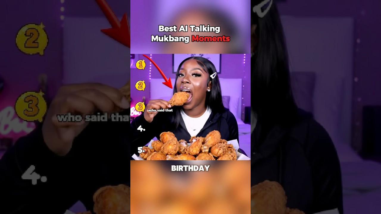 When the mukbang starts talking back 😭