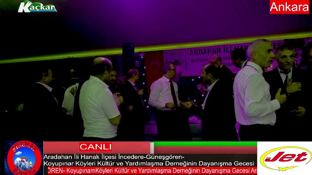Aradahan İli Hanak İlçesi İncedere-Güneşgören- Kültür ve Yardımlaşma Derneğinin Dayanışma Gecesi