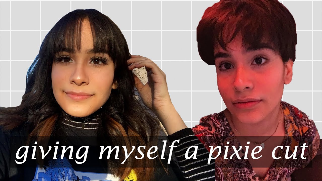 giving myself a pixie cut ~ hair transformation *CUTTING MY OWN HAIR!!*