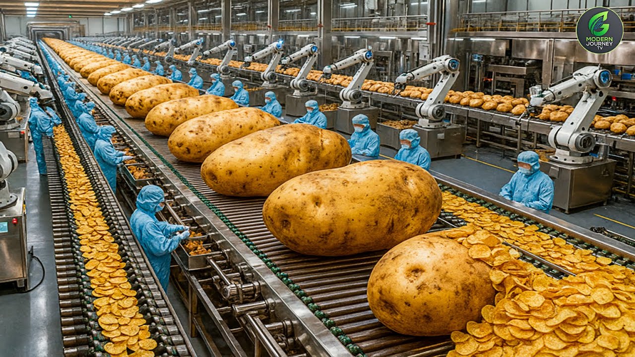 Inside a Modern Potato Chips Factory: From Idaho Potatoes to Crispy Chips (The Whole Process)