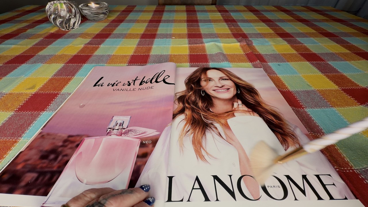 ASMR ELLE Magazine Flip Through | Greek & English Whispering