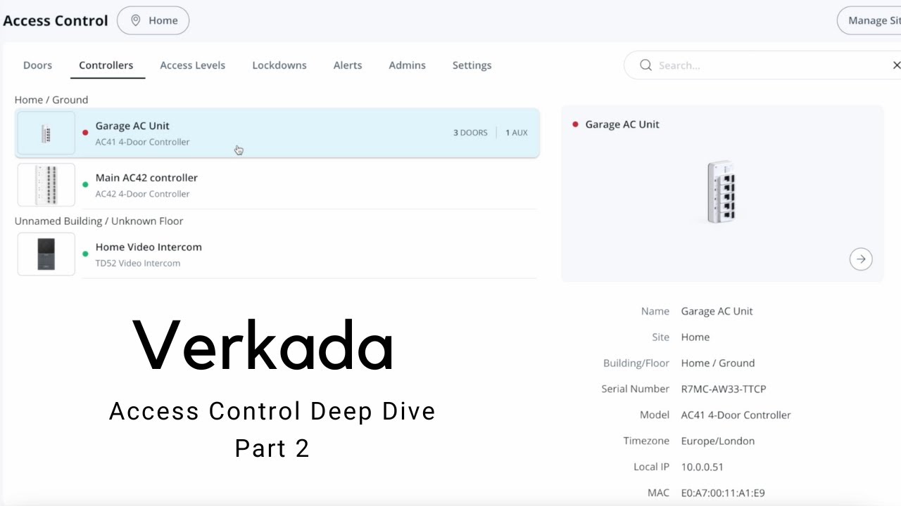 Verkada Access Control - Part 2 (Initial provisioning)