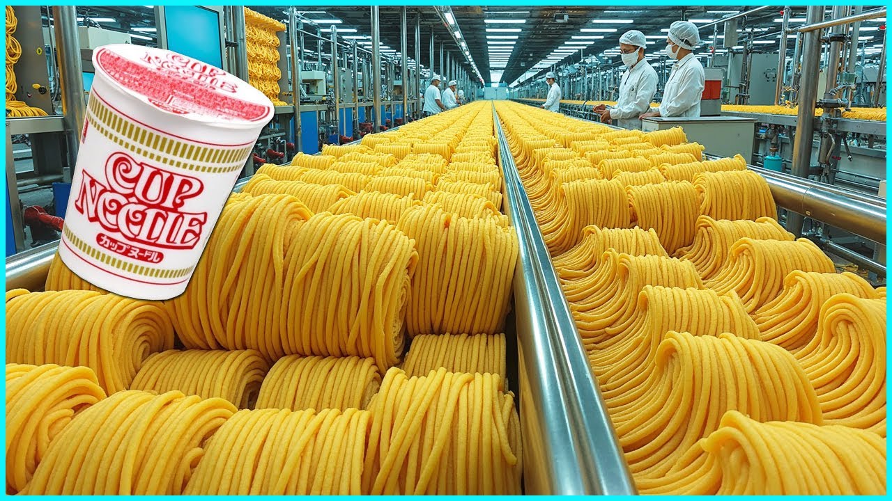 How Instant Noodles Are Made in Factories 🍜 | Inside the Production Line