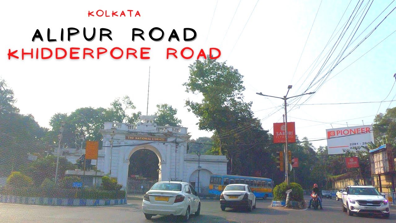 Alipur Road to Khidderpore Road Drive | Kolkata 4K