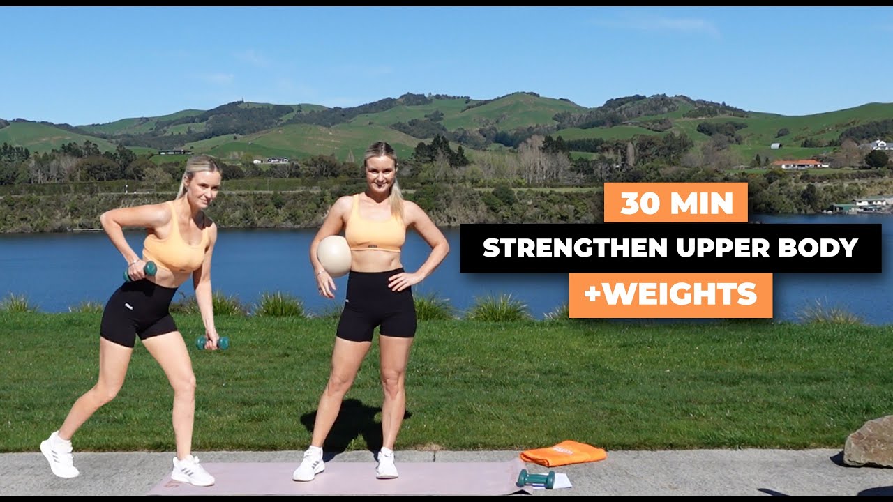 30 Min Upper Body Strengthen + Dumbbell Home Workout