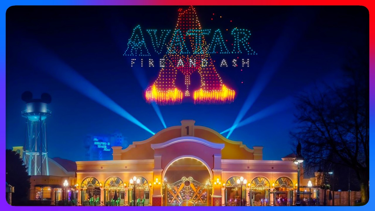 Avatar : Fire and Ash - Drones Show - Disneyland Paris