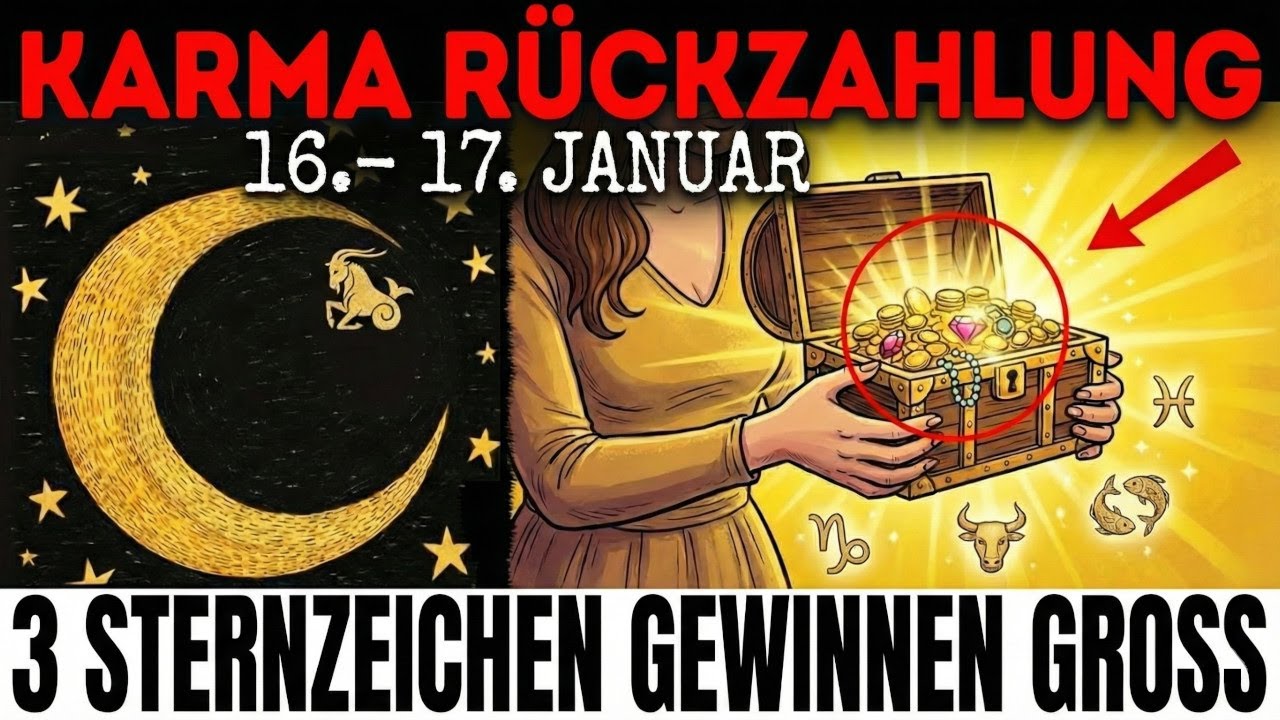 MORGEN: Steinbock-Mond bringt KARMA-RACHE (3 Sternzeichen gewinnen GROSS)