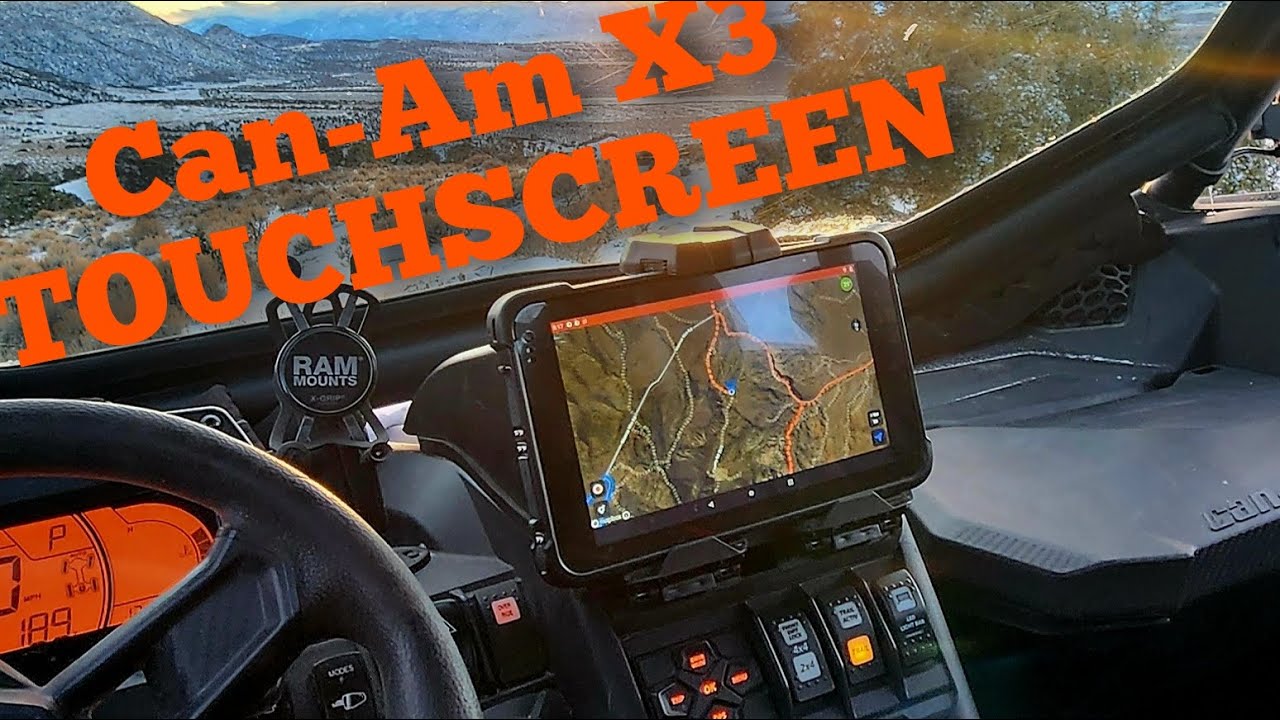 Can Am X3 touchscreen,  Kemimoto Can Am X3 tablet holder, SXS Tablet, Munbyn rugged tablet