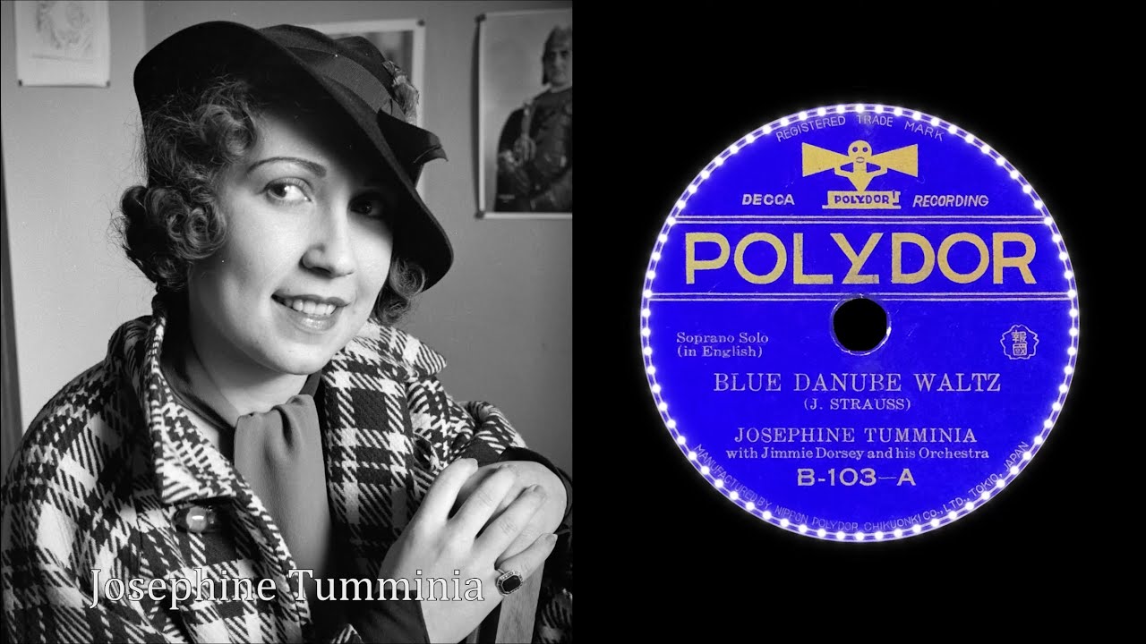 Blue Danube Waltz  (1937)  Josephine Tumminia    { 78rpm record }