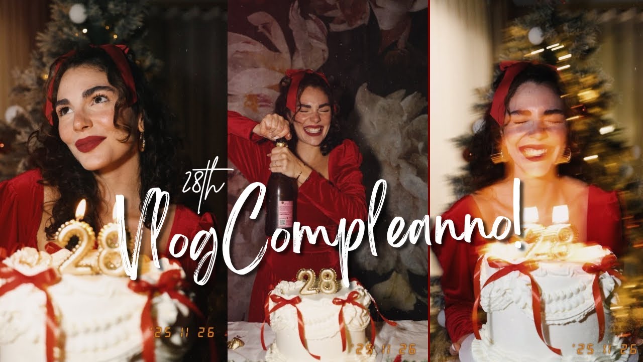 Vlog del mio 28 esimo compleanno! Cena  natalizia e decorazioni in famiglia 
