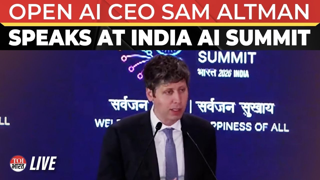 LIVE: OpenAI CEO Sam Altman Speaks At India AI Impact Summit 2026 In Delhi | ChatGPT