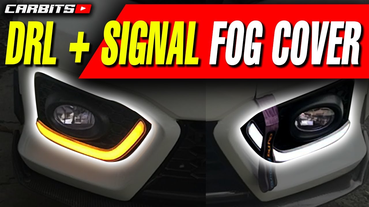 How to install DRL LED Strip Fog light covers | Honda Brio RS | #CARBITS