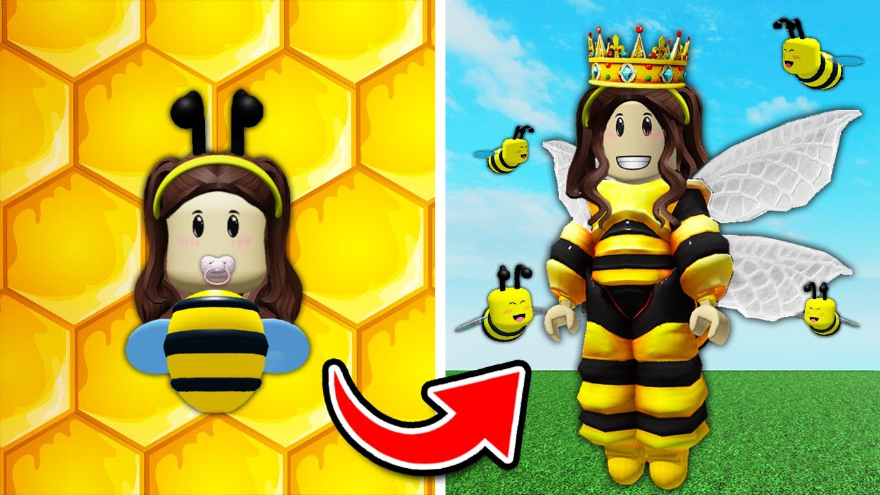 Baby Bee to Queen Bee in Roblox