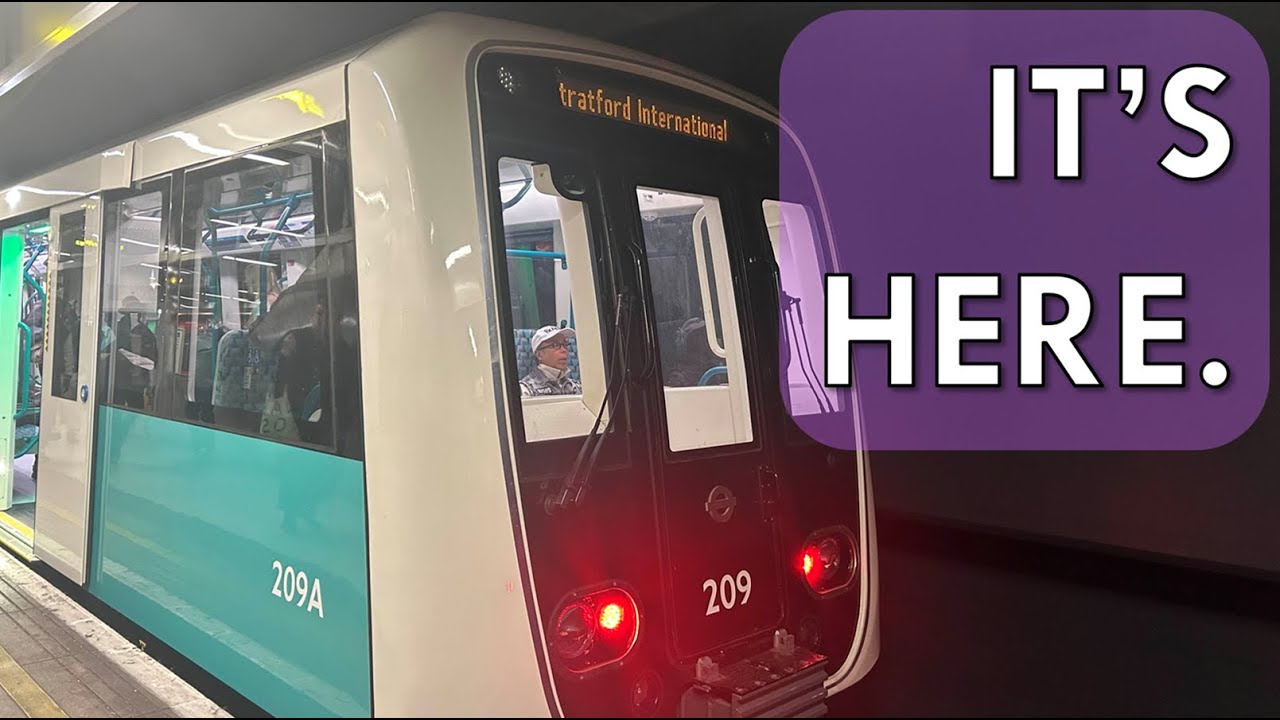 I Rode the BRAND NEW DLR Train!