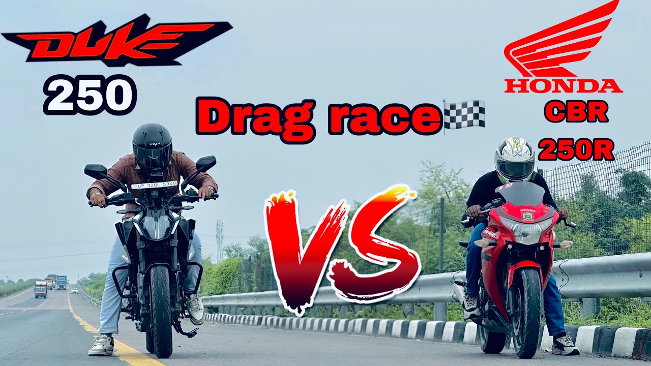 2025 duke 250 vs honda cbr 250r bs3 | drag race 🔥Arun Dream 10r