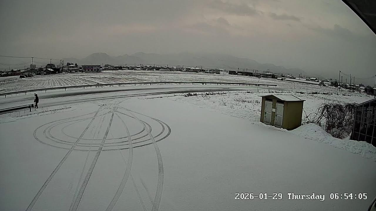 山形県山形市檀野前県道274号線ライブカメラ Yamagata Yamagatashi Live camera.world.cam