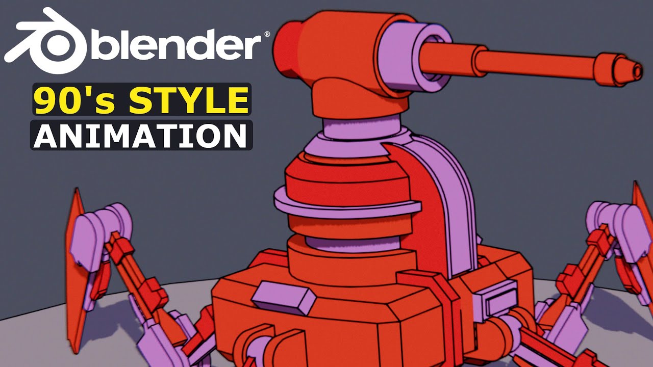 Blender 90's Style Robot Animation | Part 1