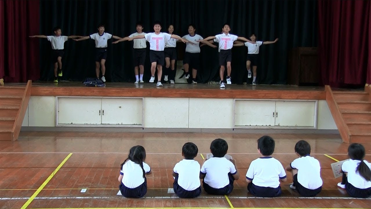 種子島の学校活動：住吉小学校1年生を迎える会各学年ごとの発表2019年
