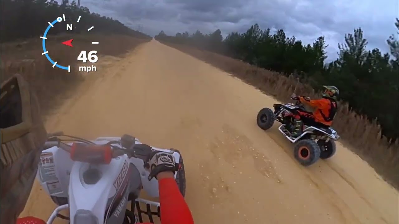 Top Speed Race: YFZ 450 vs KTM 525 XC (73+ mph)