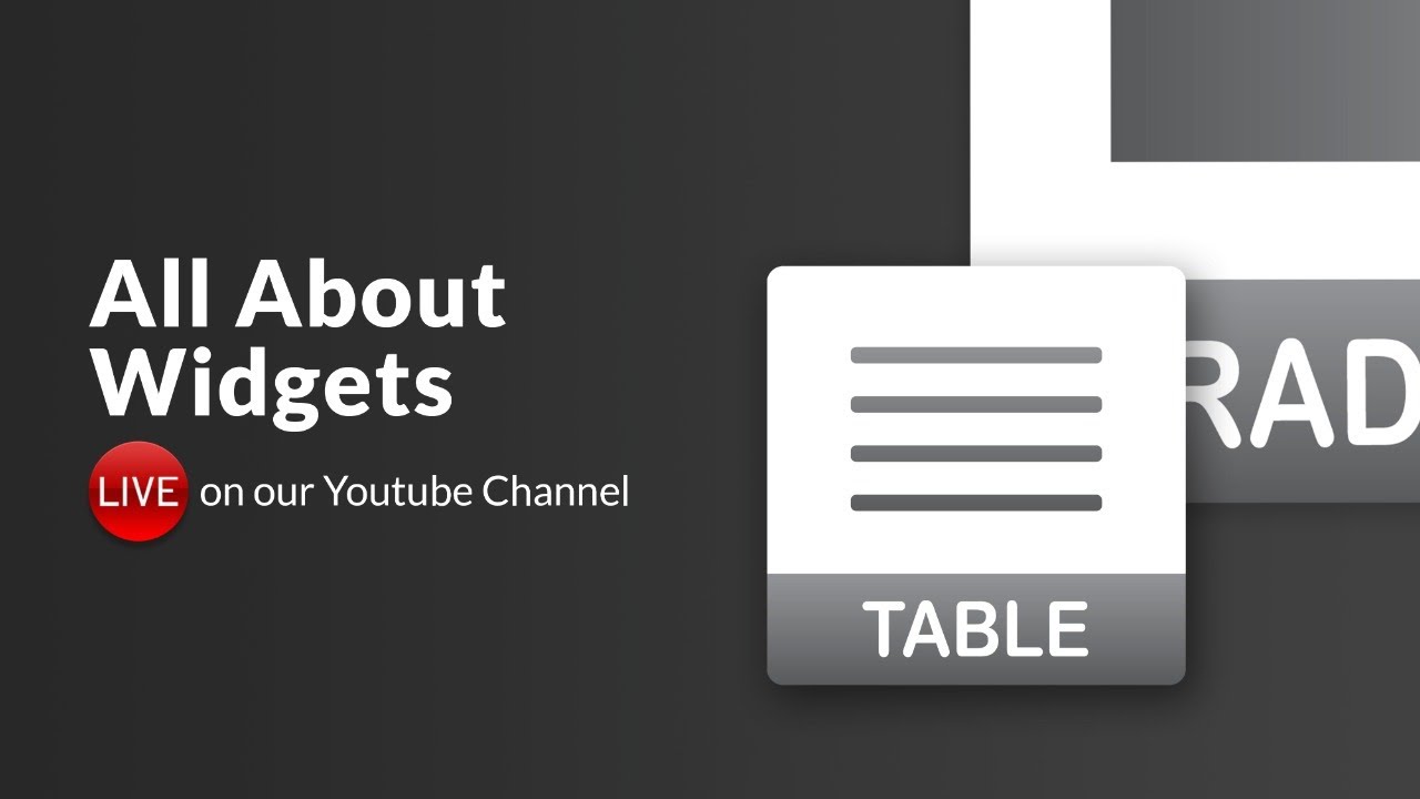 All About Widgets
