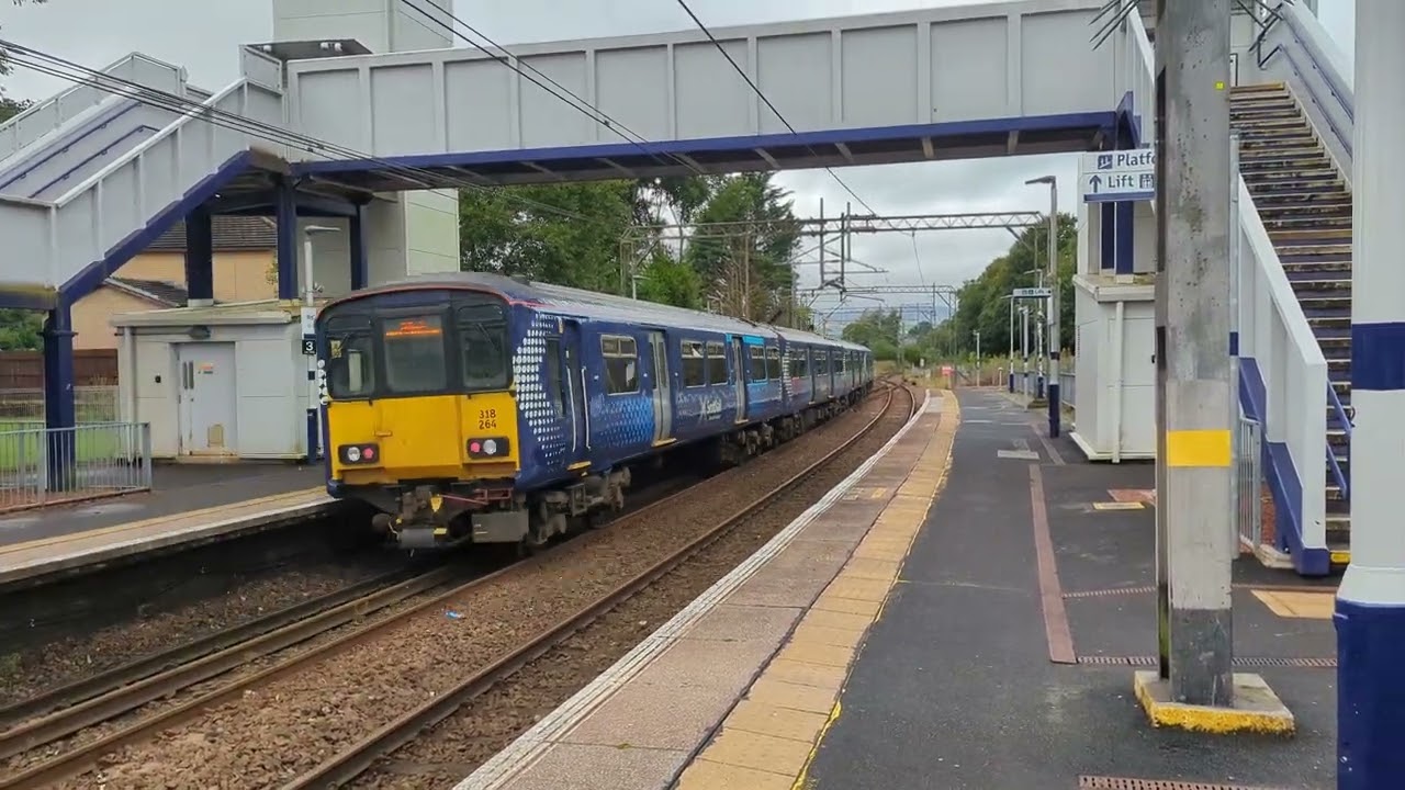 ScotRail class 318 departing Westerton