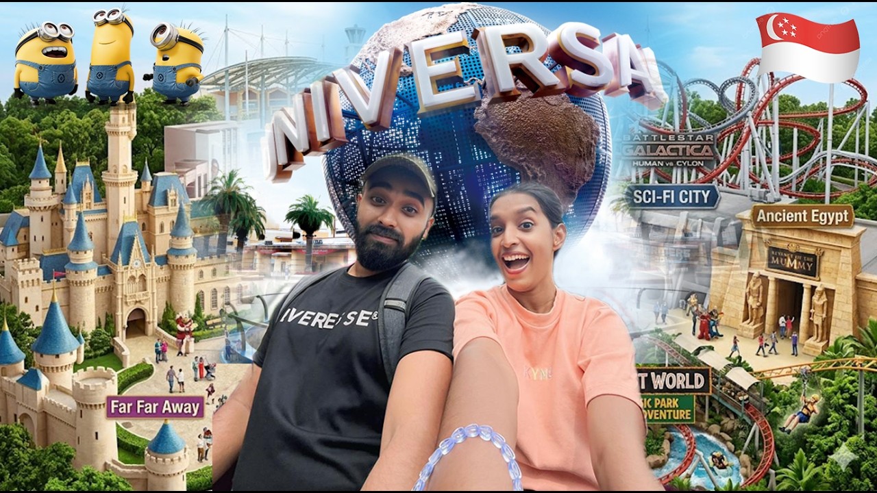 සිංගප්පූරුවේ Universal Studios යන්න ඉන්නවනන් අනිවාරෙන් මේක බලන්න🇸🇬 ✈️ Full Tour + Guide + Tips 😍 