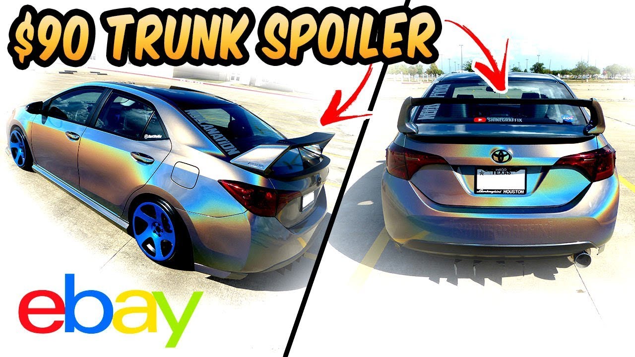 ВЫГЛЯДИТ ОТЛИЧНО!!! Спойлер на багажник Corolla SE 2017