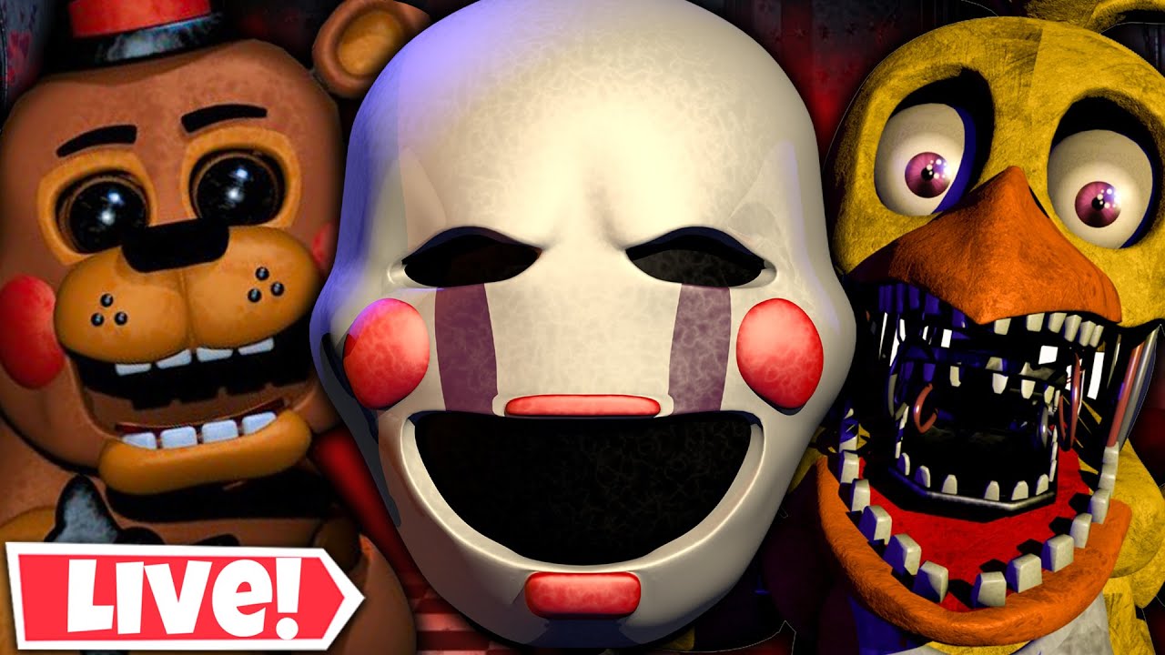 Playing FNAF 2 For The First Time LIVE!!