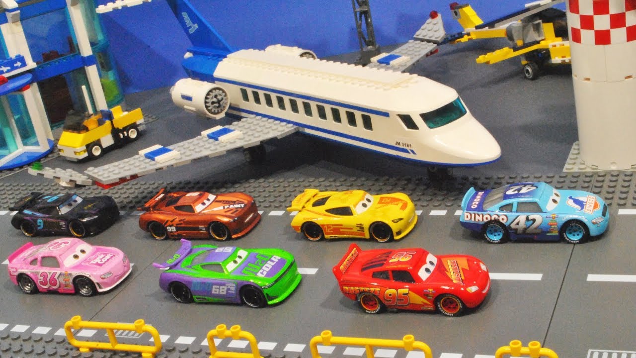 Airport Piston Cup Race! - Cars StopMotion