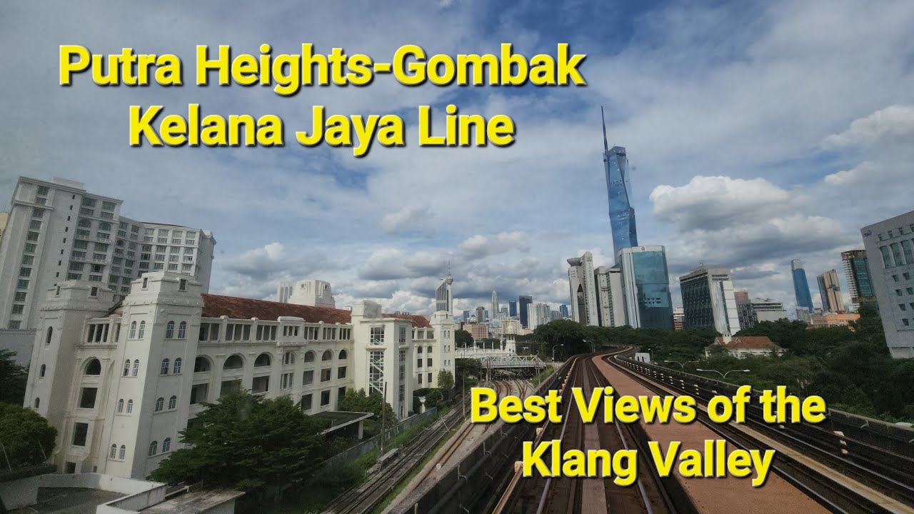 Putra Heights Gombak Kelana Jaya Line LRT Best Views day after reopening front full ride rail ASMR