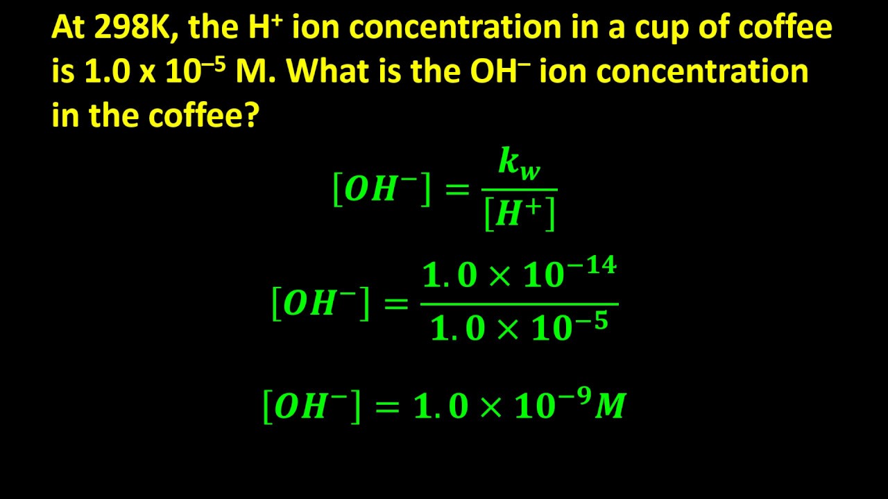 pH and Hydrogen Ion Concentration