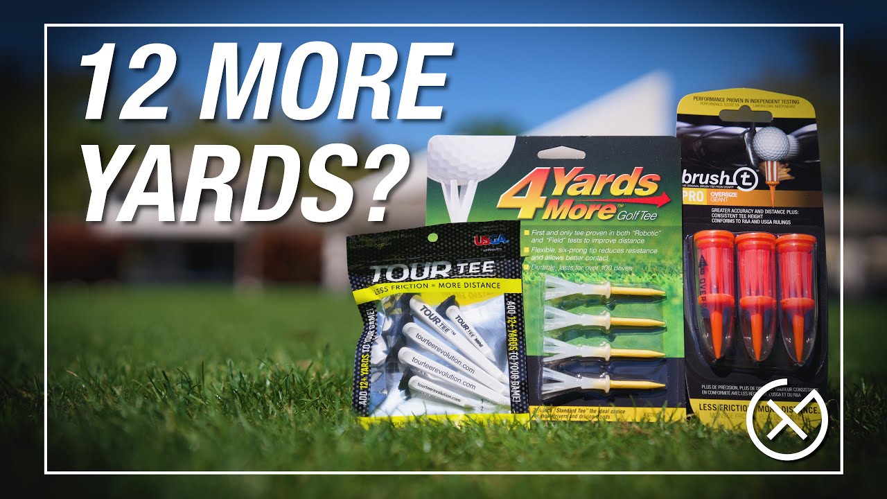 MORE DISTANCE FROM A GOLF TEE? // Myth Busting Golf Tee Claims