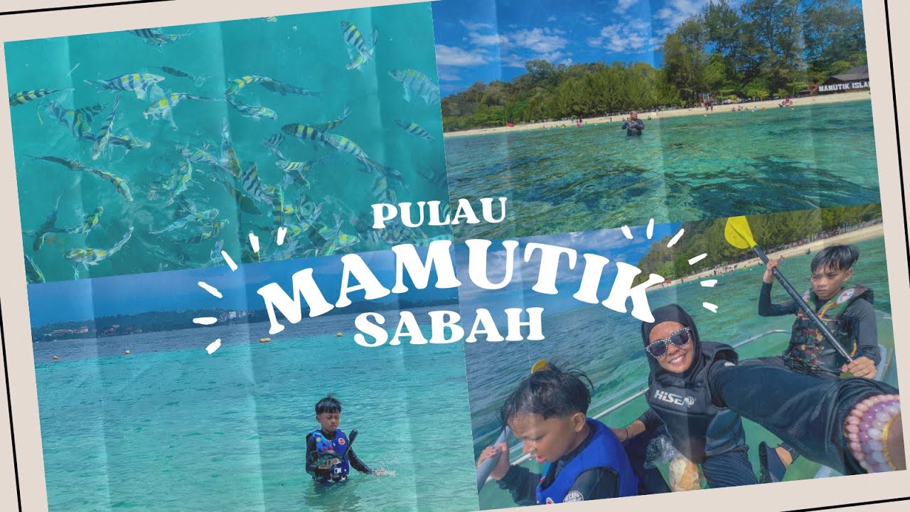 PULAU MAMUTIK SABAH. Pulau kecil yang cantik. 10 minit saja dari bandar Kota Kinabalu