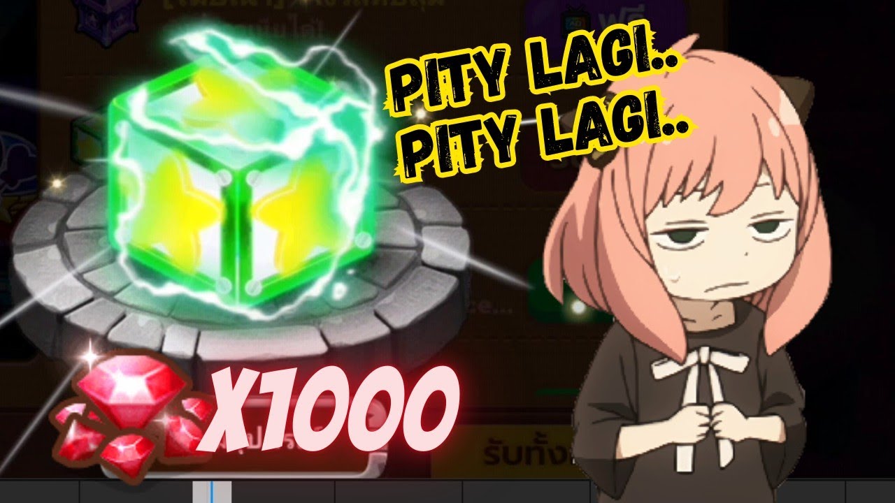 1000 RUBY GACHA GEAR SAMPAI PITY 90!! 🔥🔥 LINE RANGERS COLLAB SPY x FAMILY