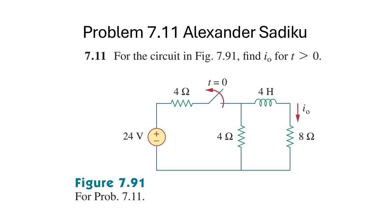 Problem 7.11 - Fundamental of Electric Circuits (Sadiku) 5th Ed