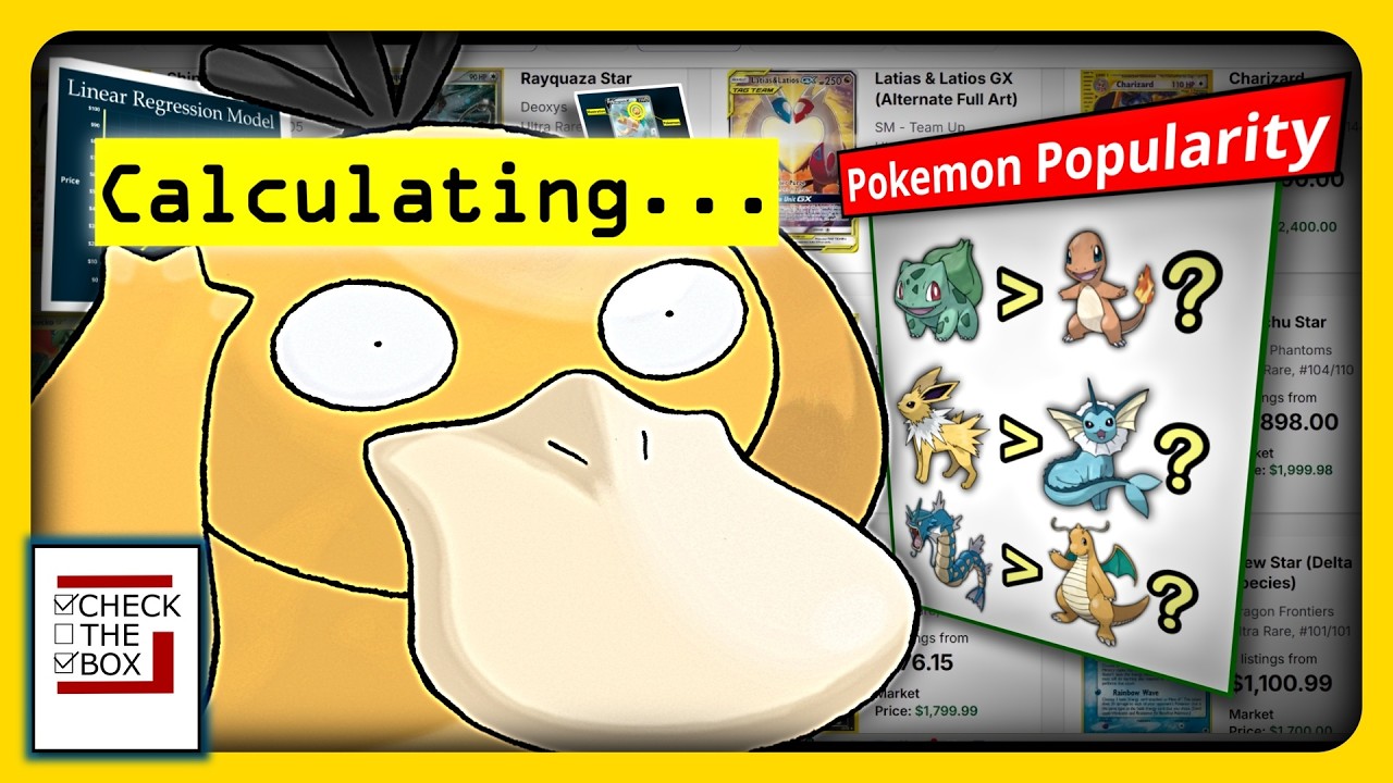 I Used Math to Rank the Most Popular Pokémon (Kanto Edition)