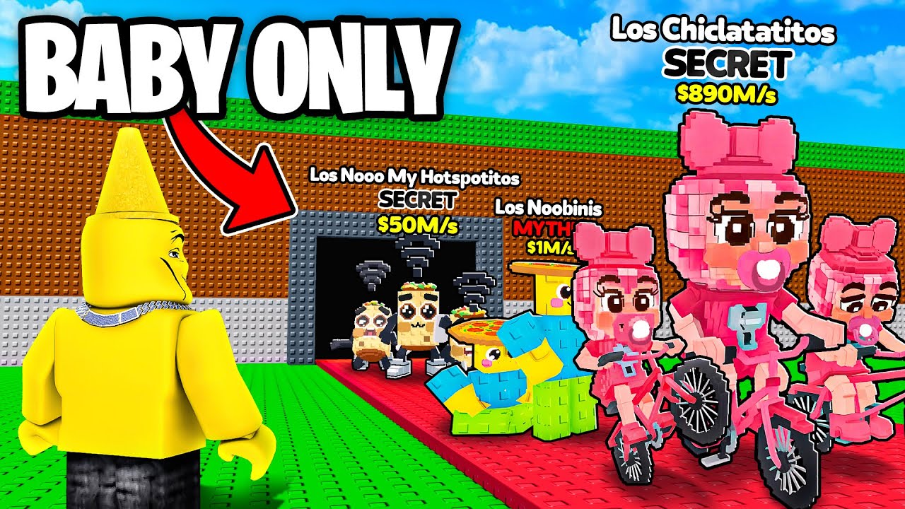 $0 to $1 Trillion Using ONLY BABY Brainrots in Steal A Brainrot