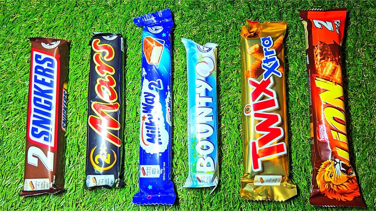 3 Minutes Satisfying Video | ASMR Unwrapping Chocolate Bars | Satisfying Candy Sounds Compilation
