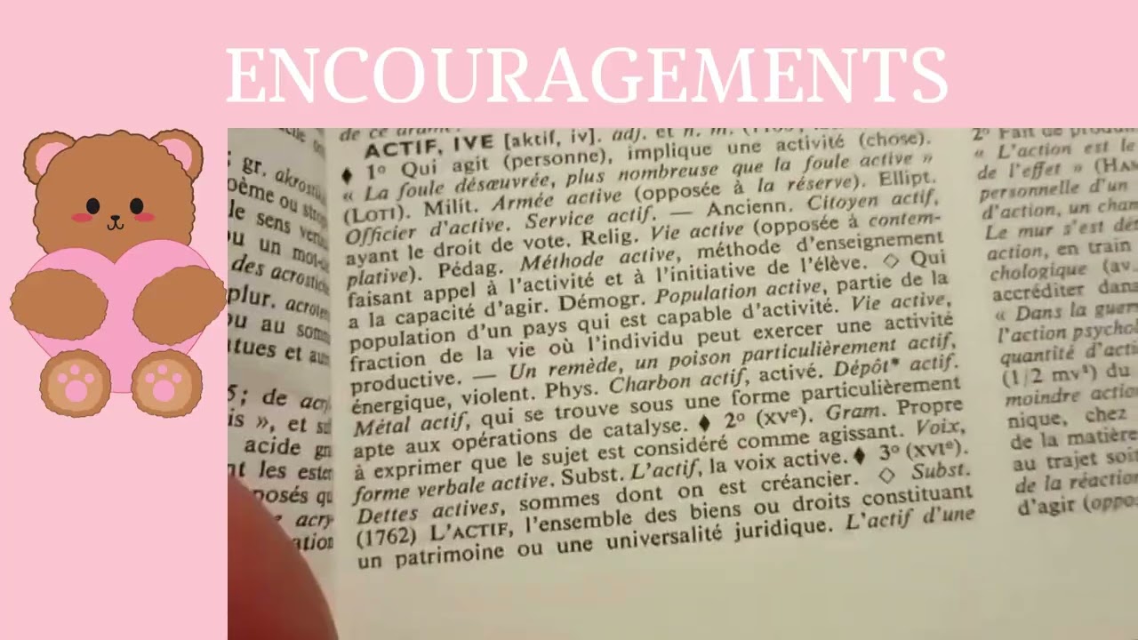 Dictionnaire français: 61ème vidéo