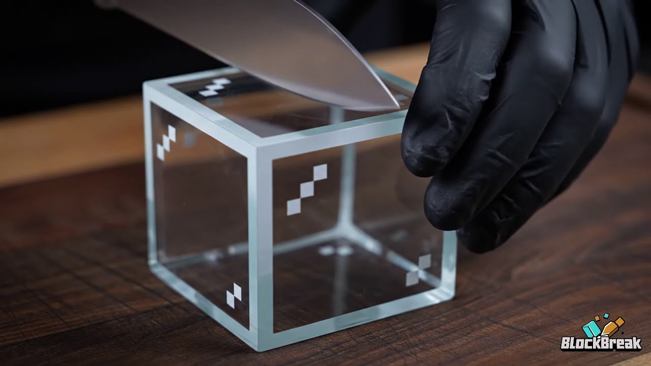 ASMR Satisfying  Cutting Minecraft Blocks in Real Life – ASMR Satisfying Voxel Slices in 8K!
