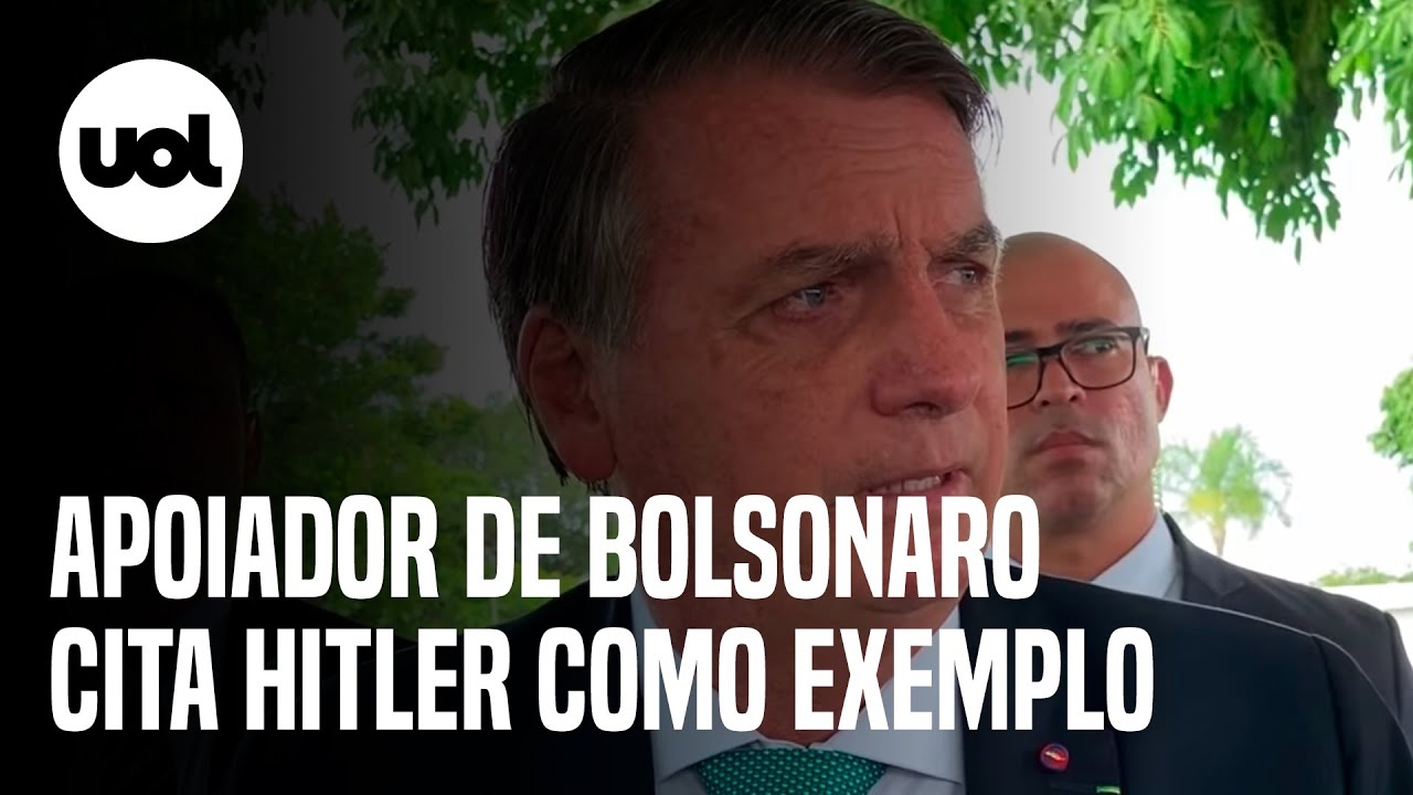 Apoiador cita Hitler como exemplo para educação; Bolsonaro não refuta