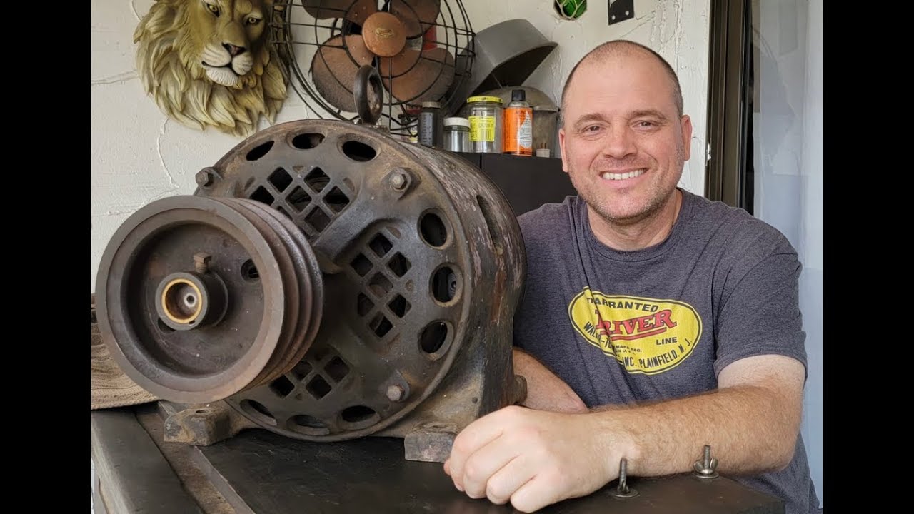 Will It Run? 2HP Century Repulsion AC Electric Motor. 1899/1903. Teardown, Restoration & Discussion.