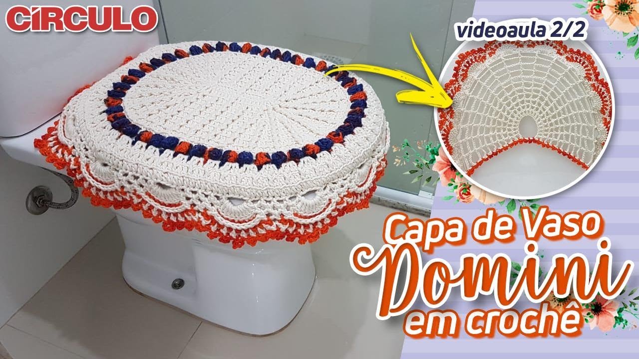 Capa de Vaso Domini em Crochê 2/2 | Carla Cristina & Crochet HD