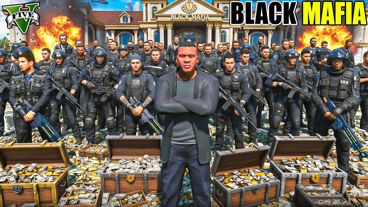 Franklin Become The Biggest BLACK MAFIA of Los Santos in GTA 5 | SHINCHAN & CHOP