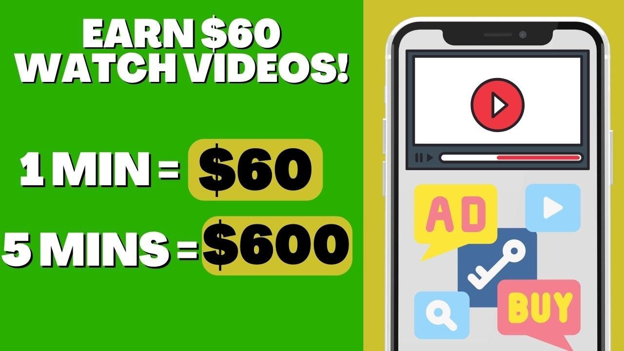 Earn $60 Every 1 Minute To Watch ADS | Make Money Online 2022