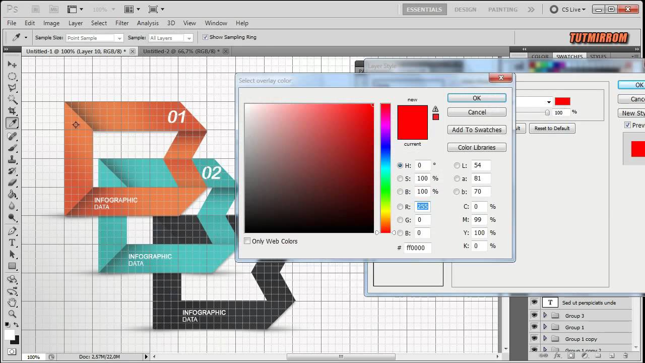 Photoshop Grafik Tasarım, Modern Origami
